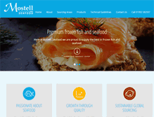 Tablet Screenshot of mostellseafood.com